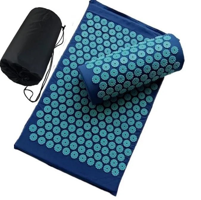 tapis d'acupression avec cercle bleu